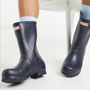 Hunter Original Short Blue Boots
